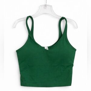 Lululemon Everglade Green Cropped Align Tank Top size 4